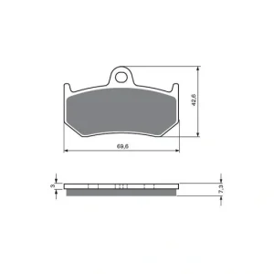 Brzdové destičky GOLDFREN 235 S3 14732 797.S2.35 Top Prodej