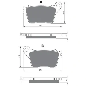 Brzdové destičky GOLDFREN 242 S3 14749 797.S2.42 Levný