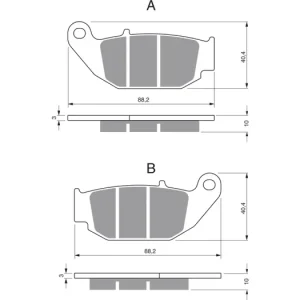 Záruka V Ceně Brzdové destičky GOLDFREN 311 S3 39637 797.s3.11