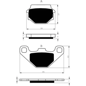 Brzdové destičky GOLDFREN 084 S3 46831 797.S0.84 Cenová Bomba