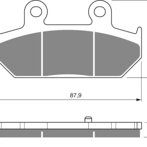 Brzdové destičky GOLDFREN 265 S3 46842 797.S2.65 Prémiový
