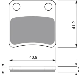 Brzdové destičky GOLDFREN 303 S3 46867 797.S3.03 Sleva