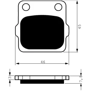 Akční Cena Brzdové destičky GOLDFREN 007 S33 OFF-ROAD REAR 46981 797.R0.07