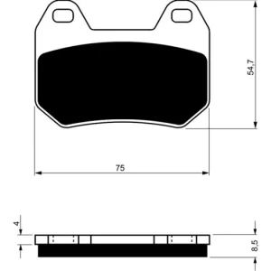 Sezónní Sleva Brzdové destičky GOLDFREN 195 S33 STREET REAR 46617 797.41.95