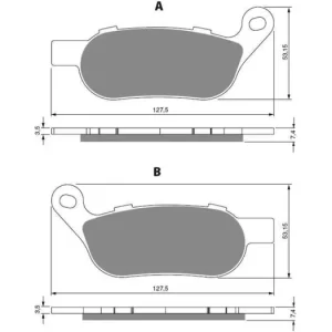 Prémiový Brzdové destičky GOLDFREN 273 S33 STREET REAR 46658 797.42.73