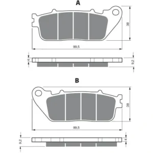 Brzdové destičky GOLDFREN 277 S33 STREET REAR 46661 797.42.77 Cenový Hit