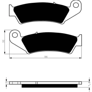 Hit Sezóny Brzdové destičky GOLDFREN 004 K1 14186 797.K0.04