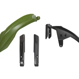 Horká Nabídka RACETECH (RTECH) kompletní blatník přední s kryty teleskopů ( tlumičů ) YAMAHA T7 TENERE 700 19-24 barva tmavý zelená / černá