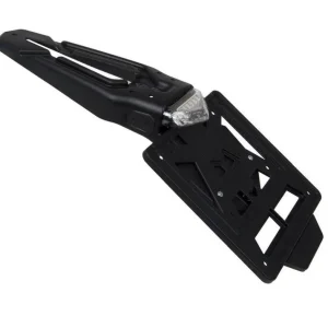 RACETECH (RTECH) univerzální montáž registrační značky STREET ( přídavný blatník zadní /odnímatelná registrace) se světlem LED ( úhel 60 stupňů ) barva černá Cenová Bomba