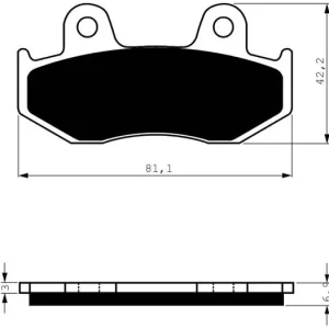 Levný Brzdové destičky GOLDFREN 103 S3 14432 797.S1.03