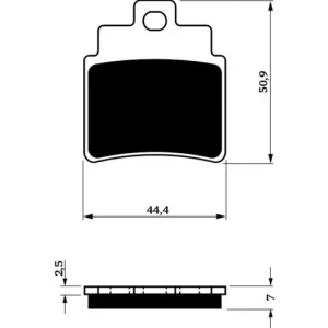 Brzdové destičky GOLDFREN 140 S3 (1 set = 4 pcs) 14507 797.S1.40 Ověřený