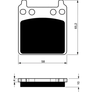 Originální Brzdové destičky GOLDFREN 171 S3 14565 797.S1.71
