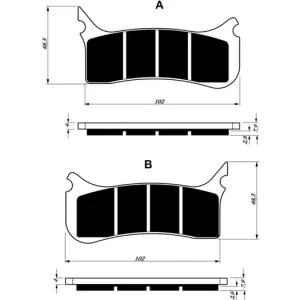 Brzdové destičky GOLDFREN 212 S3 14680 797.S2.12 Výprodej