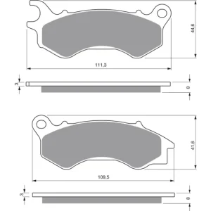 Brzdové destičky GOLDFREN 299 S3 46864 797.S2.99 Luxusní