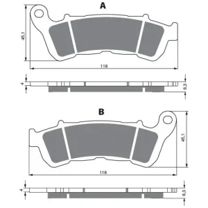 Brzdové destičky GOLDFREN 257 S33 OFF-ROAD 46492 797.32.57 Rychlé Dodání