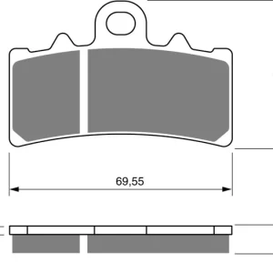Brzdové destičky GOLDFREN 305 S33 STREET FRONT 46684 797.43.05 Sezónní Sleva