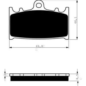 Nejlepší Volba Brzdové destičky GOLDFREN 032 S33 STREET FRONT 46558 797.40.32