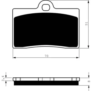 Brzdové destičky GOLDFREN 064 S33 STREET 46569 797.40.64 Objednat Nyní
