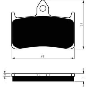 Přímo Od Výrobce Brzdové destičky GOLDFREN 069 S33 STREET FRONT 46572 797.40.69