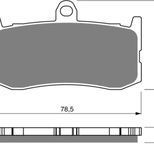 Poslední Šance Brzdové destičky GOLDFREN 296 S33 STREET FRONT 46675 797.42.96