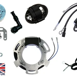 Ihned K Objednání ELECTREX sada zapalování vrtulka, (kolo magnetické) stator (vinutí) alternátoru, regulátor napětí, cívku zapalování, fajfky ŚWIEC, modul CDI, TRUMPH T20 / T20S (200ccm)