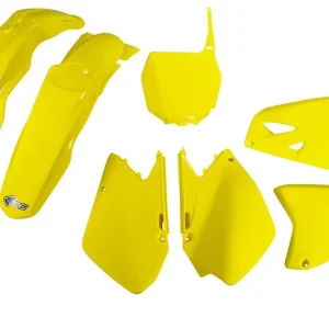 UFO kompletní sada plastů (FULL KIT) s kryty tlumičů SUZUKI RM 125 / 250 06-24 barva žlutá Luxusní