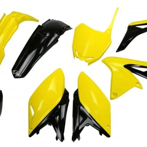 UFO kompletní sada plastů (FULL KIT) s kryty tlumičů SUZUKI RMZ 250 10-18 barva 14-16 (žlutá/černá) (SU416E999) Rychlé Dodání
