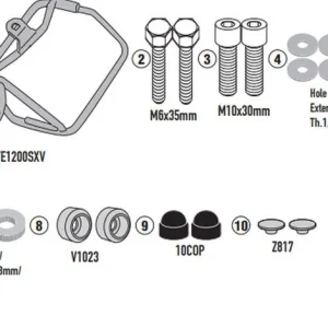 KAPPA nosič pod boční brašny HONDA CB 750 HORNET 23-25 - také pod kufry RA314 EASY LOCK Víkendová Akce