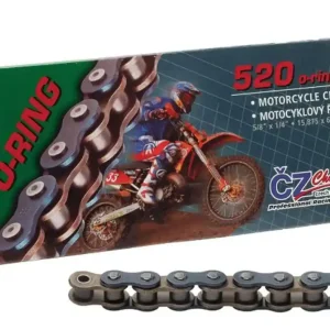 CZ hnací řetěz 520 ORM (98 článků) O-kroužek do 450 ccm (34,0 KN) + spona Finální Výprodej