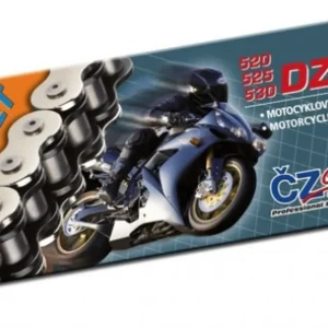 CZ hnací řetěz 530 DZX (104 článků) ACTIVE RING (X-RING) chrom do 1200 ccm (43,0 KN) + spojka Akční Cena