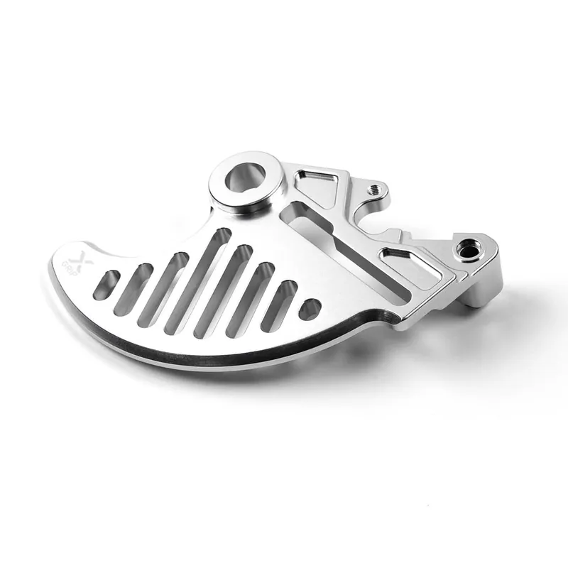 Ruční Výroba X-GRIP kryt zadního brzdového kotouče KTM SX / SX-F 23-, EXC / EXC-F `24-, HUSQVARNA TE/FE `24; GASGAS 24-, barva stříbrná