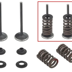 PSYCHIC výfukové ventily (komplet 2 kusy. ventilů s pružinami a podložkami) HONDA CRF 450R 07-08 ocel (MX-09501E) (30X4,98X84,3mm) Výhodná Nabídka