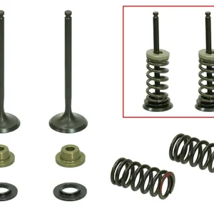 Garance Vrácení Peněz PSYCHIC výfukové ventily (komplet 2 kusy. ventilů s pružinami a podložkami) YAMAHA YZF 250 01-13, WR250F 01-13 (WRF250) ocel (MX-09519E) (24,5X4,47X78mm)