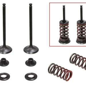 PSYCHIC výfukové ventily (komplet 2 kusy. ventilů s pružinami a podložkami) YAMAHA WRF 250 01-13 (WR 250F) YZF 250 01-13 ocel (MX-09522I) (24,5X4,47X78mm) Moderní