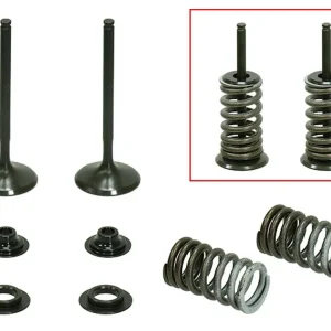 PSYCHIC výfukové ventily (komplet 2 kusy. ventilů s pružinami a podložkami) HONDA CRF 450 R 09-12 ocel (30X4,95X80,6mm) (MX-09533E) Rychlé Dodání