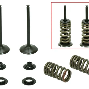 PSYCHIC výfukové ventily (komplet 2 kusy. ventilů s pružinami a podložkami) HONDA CRF 450R 02-06 ocel (MX-09534E) (31X4,97X84,3mm) Prémiový