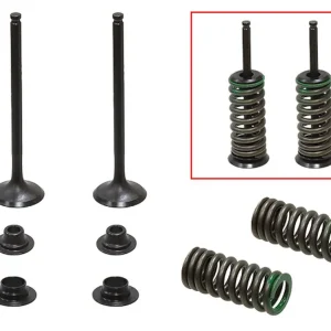 Cenová Bomba PSYCHIC výfukový ventil (kompletní ZAWÓR s pružinami a podložkami) HONDA CRF 150 R / RB 07-23 ocelový (MX-09545E) (22,5X4,4X79,95mm)