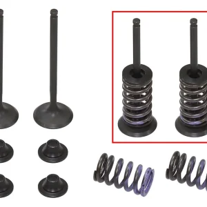 PSYCHIC výfukové ventily (komplet 2 kusy. ventilů s pružinami a podložkami) YAMAHA WRF 250 15-23, YZF 250 14-23, YZF 250 FX 15-18 (MX-09553E) Hromadná Objednávka