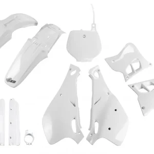 UFO kompletní sada plastů (FULL KIT) s kryty tlumičů YAMAHA YZ 125 93-95 barva (bílá) (YA295E999) Poslední Šance