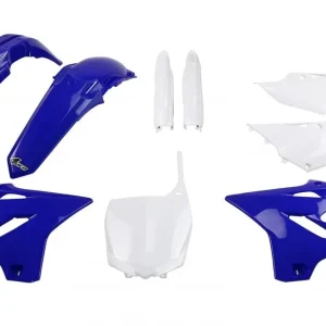 Poslední Šance UFO kompletní sada plastů (FULL KIT) s kryty tlumičů YAMAHA YZ 125 15-21, YZ 250 15-21 barva (světle modrý/bílá) (YA319E999)