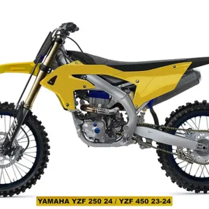 UFO kompletní sada plastů (FULL KIT) s kryty tlumičů YAMAHA YZF 250 24-26, YZF 450 23-25 barva zlatá - Trendový