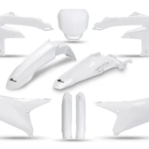 UFO kompletní sada plastů (FULL KIT) s kryty tlumičů YAMAHA YZF 250 24-26, YZF 450 23-25 barva bílá Oblíbený