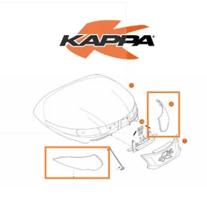 KAPPA odrazka (bílé) do kufru K56NT Jen Po Omezenou Doba