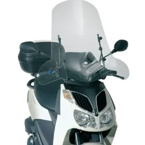 Prémiový KAPPA plexi štít KYMCO / SYM / PEUGEOT / YAMAHA / APRILIA / HONDA průhledný 66 X 67 cm - bez upevnění