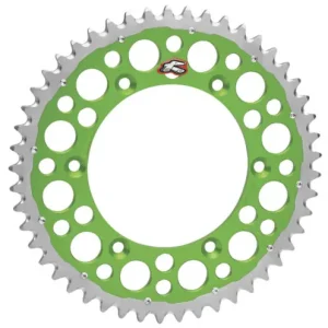 Přímo Od Výrobce RENTHAL rozeta TWINRING 489 50 (ocel-hliník) barva zelená KAWASAKI KX/KXF (JTR460,50) (48950)