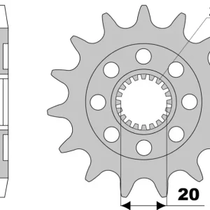 Nejlepší Cena JR řetězové kolo přední 2103 14 YAMAHA YZF 250 02-09 (+1)