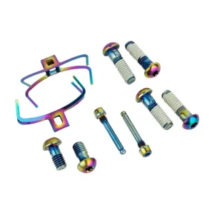 Upgrade kit šroubů brzdového třmene s pro SRAM G2 v Rainbow provedení Moderní
