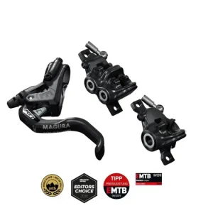 Kotoučové brzdy MAGURA MT Trail Sport 1-finger HC přední 4pístková a zadní 2pístková Víkendová Akce