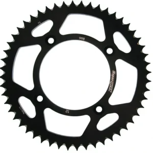 Novinka Hliníková řetězová rozeta SUPERSPROX RAL-998:52-BLK černý 52 zubů, 428