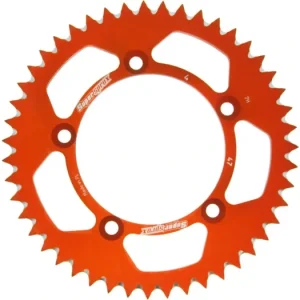 Levný Hliníková řetězová rozeta SUPERSPROX RAL-4:47-ORG oranžová 47 zubů, 420